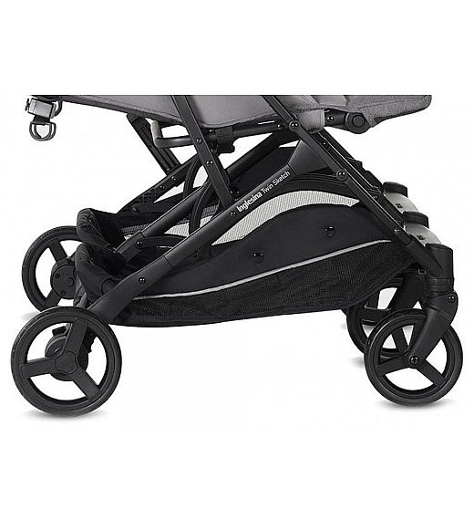 Otroški voziček za dvojčke Inglesina TWIN SKETCH Black Grey