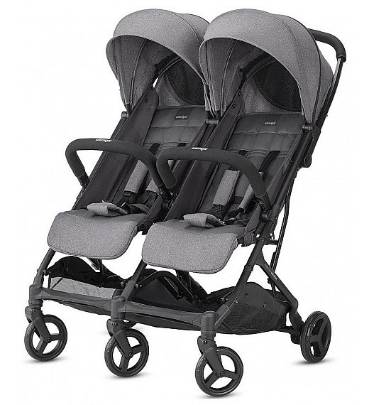 Dječja kolica za blizance Inglesina TWIN SKETCH Black Grey