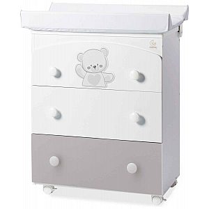 Komoda sa kadicom JOLIE White Grey