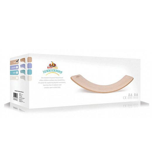 Lesena ravnotežna deska KINDERBOARD White Wash