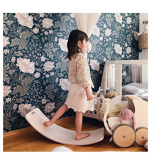Lesena ravnotežna deska KINDERBOARD White Wash