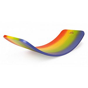 Lesena ravnotežna deska KINDERBOARD Rainbow Wash