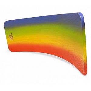 Lesena ravnotežna deska KINDERBOARD Rainbow Wash