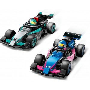 Lego® City 60444 Avtomehanična delavnica F1® ter dirkalnika Mercedes-AMG in Alpine