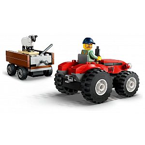 Lego® City 60461 Rdeči kmetijski traktor s prikolico in ovčka