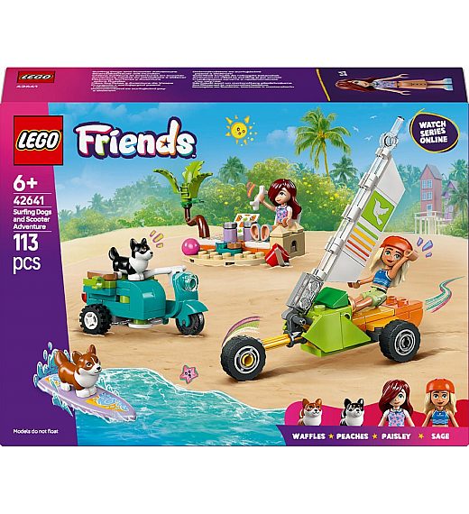 Lego® Friends 42641 Pustolovščina s srferskimi psički in skuterjem Lego