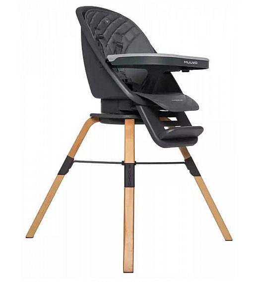Leseni stolček za hranjenje CHOC 2 Grafite