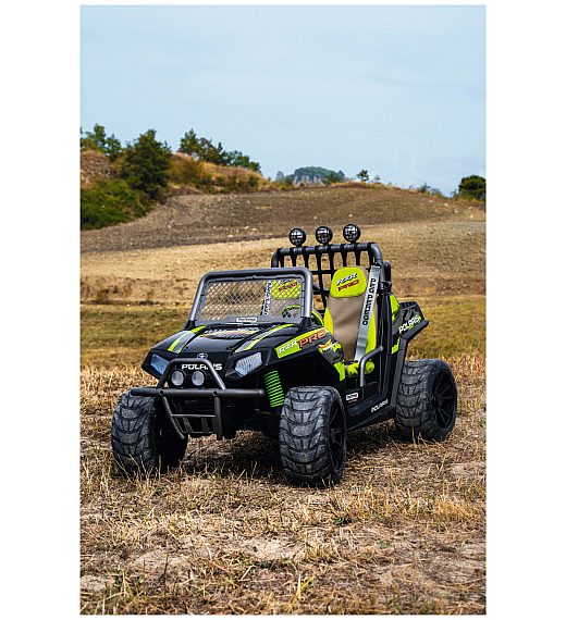 24V Polaris RZR PRO Green Shadow - avto na akumulator