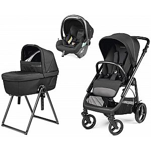 Veloce kolica 3u1 Lounge True Black