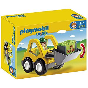 PREDNJI UTOVARIVAČ S PREMIČNIM KOPAČEM 6775 - Playmobil 1.2.3