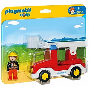 GASILSKI TOVORNJAK ENOTE Z LESTVIJO 6967 - Playmobil 1.2.3