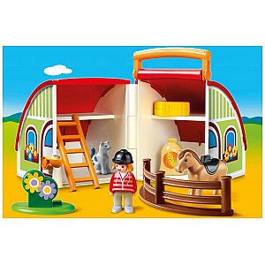 Prenosna kmetija 70180 - Playmobil 1.2.3.