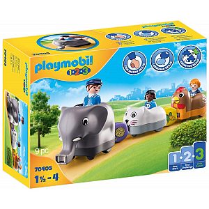 Živalski vlakec 70405 - Playmobil 1.2.3.