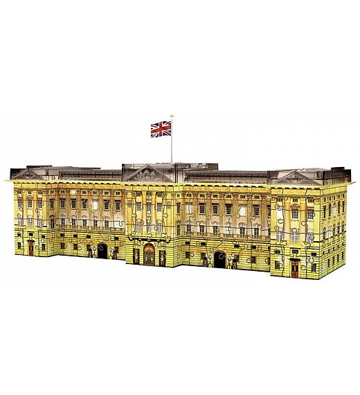 Sestavljanka 3D Buckinghamska palača ponoči