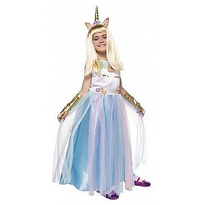 Pustni kostum za otroke Queen Unicorn Samorog 3-4 leta