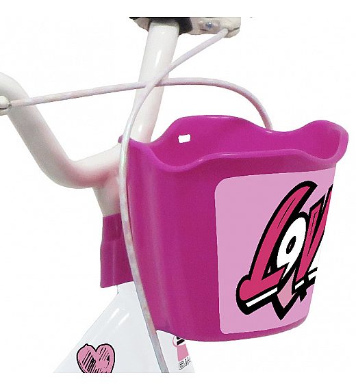 Otroško kolo 14 col HEART White Schiano