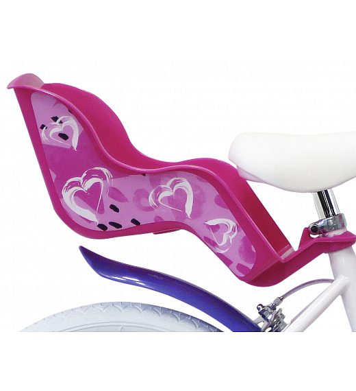 Otroško kolo 16 col HEART White Schiano