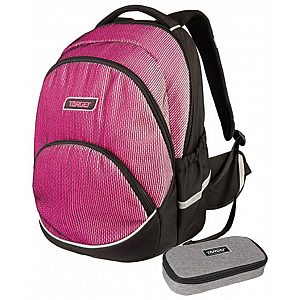  FLOW PACK Chameleon pink 26289 - anatomski školski ruksak, školska torba