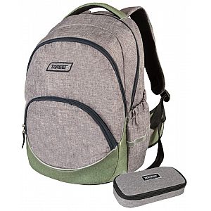  FLOW PACK Grey 26291 - anatomski šolski nahrbtnik, šolska torba