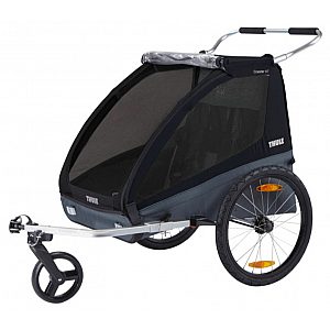 Prikolica za djecu  Coaster XT Bike Trailer + Stroll Black