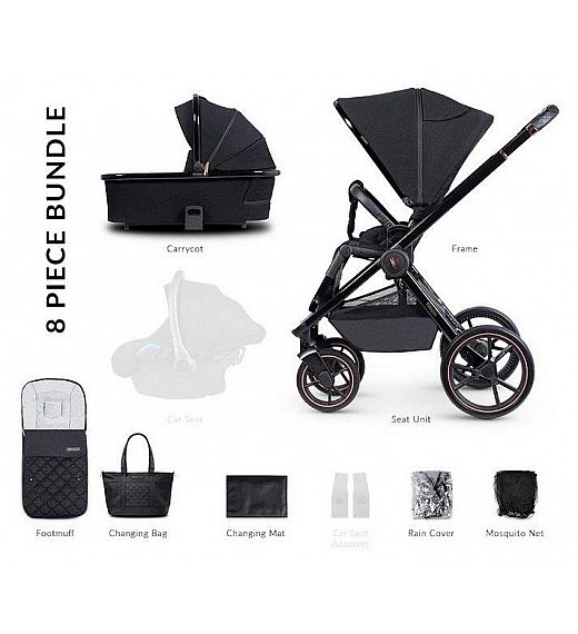 Dječja kolica Tinum SE 2 in 1 Stylish Black