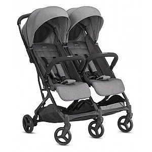Dječja kolica za blizance Inglesina TWIN SKETCH Black Grey