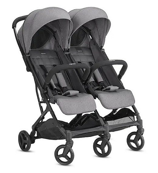 Dječja kolica za blizance Inglesina TWIN SKETCH Black Grey