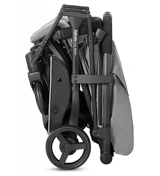 Dječja kolica za blizance Inglesina TWIN SKETCH Black Grey