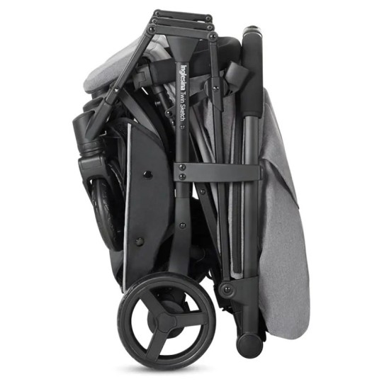 Otroški voziček za dvojčke Inglesina TWIN SKETCH Black Grey