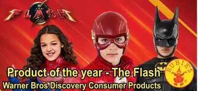 Izdelek leta so pustni kostumi iz serije The Flash Rubie's