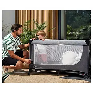 Prenosna posteljica LEODY Grey