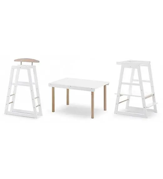 Previjalna miza 4v1 SMART White Natural