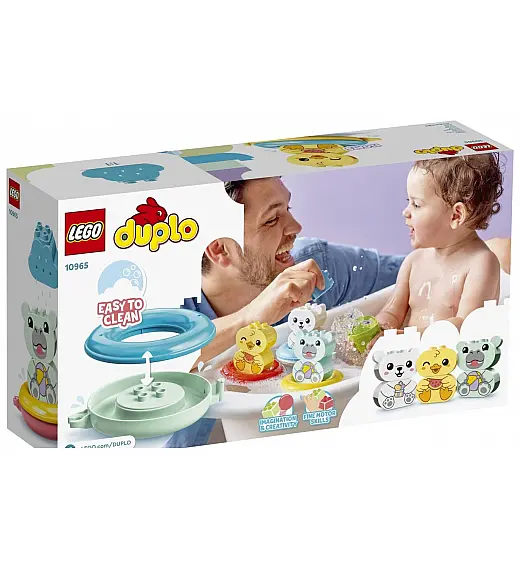 LEGO® DUPLO® 10965 Zabava med večernim kopanjem: Plavajoči živalski vlak