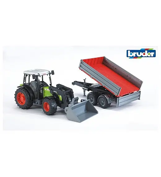 BRUDER traktor Class Nectis s prikolico 02112