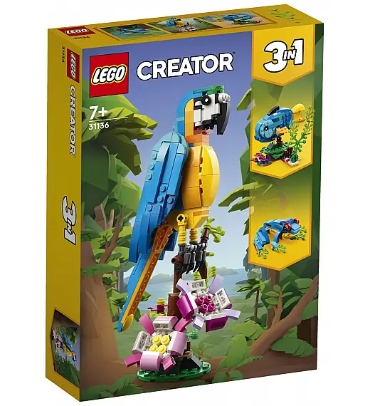 LEGO kocke CREATOR Egzotična papiga 31136