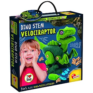 Lisciani I'm Genius sestavi dinozavra Velociraptor 92413
