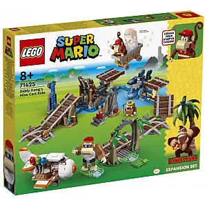 Lego kocke Super Mario 71425 Vožnja rudarskim kolicima Diddyja Konga – proširena staza