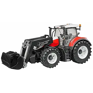 Bruder traktor Steyr 6300 Terrus s nakladalko