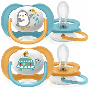AVENT SCF080/07 duda varalica - silikon ultra air,  6-18m, m, pingvin/kornjača, 2/1