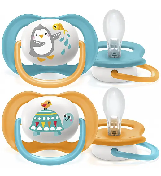 AVENT SCF080/07 duda varalica - silikon ultra air,  6-18m, m, pingvin/kornjača, 2/1