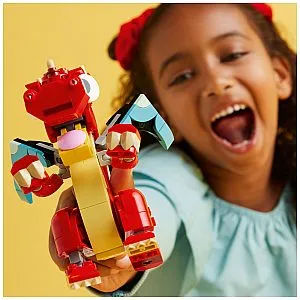 Lego kocke Creator Rdeči zmaj 31145