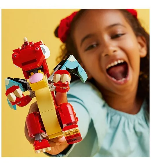 Lego kocke Creator Rdeči zmaj 31145