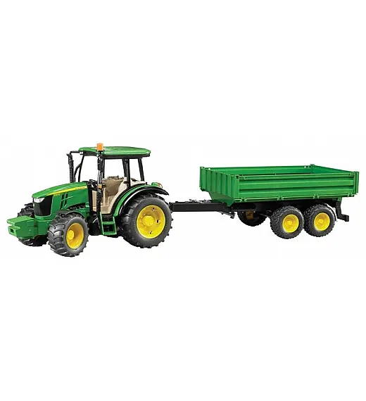 Bruder traktor John Deere s prekucno prikolico 02108