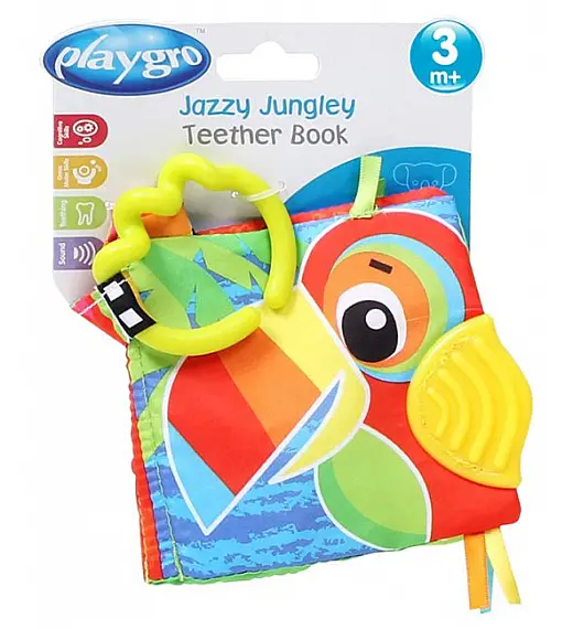 PLAYGRO knjiga s grizalom Jazzy Jungle 183858