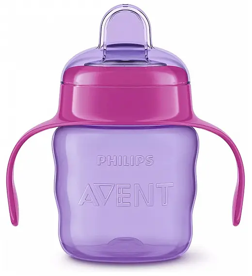 Avent SCF551/03 lonček z ustnikom 200ml, 6m+, Ž rose