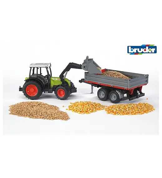 BRUDER traktor Class Nectis s prikolico 02112