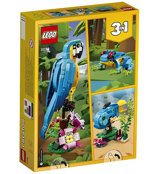 LEGO kocke CREATOR Egzotična papiga 31136