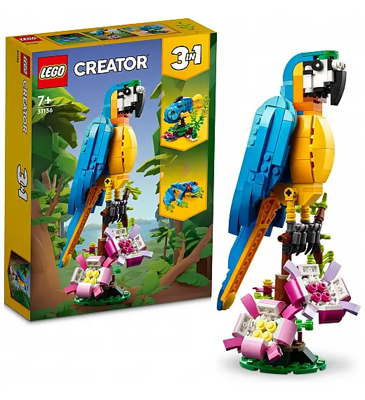 LEGO kocke CREATOR Egzotična papiga 31136
