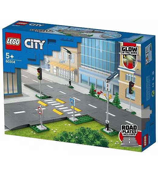LEGO kocke CITY Ploče za cestu 60304