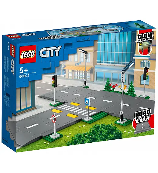 LEGO kocke CITY Ploče za cestu 60304